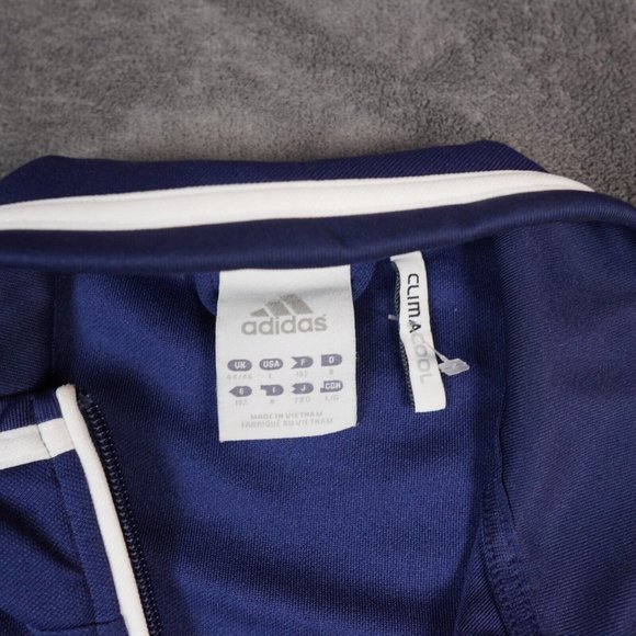Adidas Soccer Jacket Men's Blue White East End Football Club Climacool Track - Picture 7 of 14